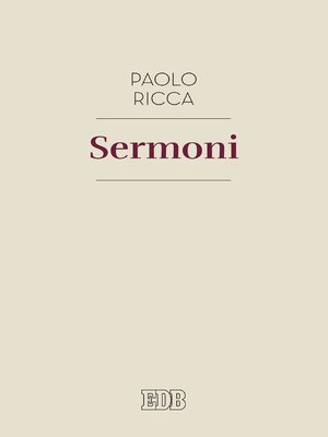 cover image of Sermoni
